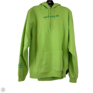 Ergonomic Pattern NonRestrictiveFit Sweatshirt Hoodie By Clothes Mentor In Green, Size: L