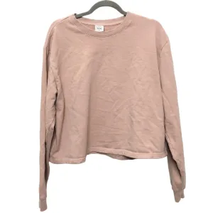 Silver Glow WrinkleResistant Fabric Sweatshirt Crewneck By Outdoor Voices In Mauve, Size:Xl