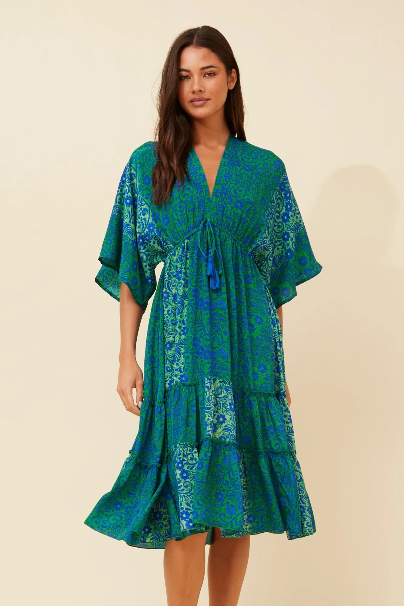 Wardrobe Staple Chic Traveler CHANDI BOHO MIDI DRESS