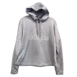 FlexibleFit Sweatshirt Hoodie By Adidas In Grey, Size:L