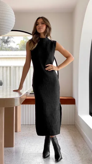 Eleanor Knit Dress - Black Polished Attire Polished Style