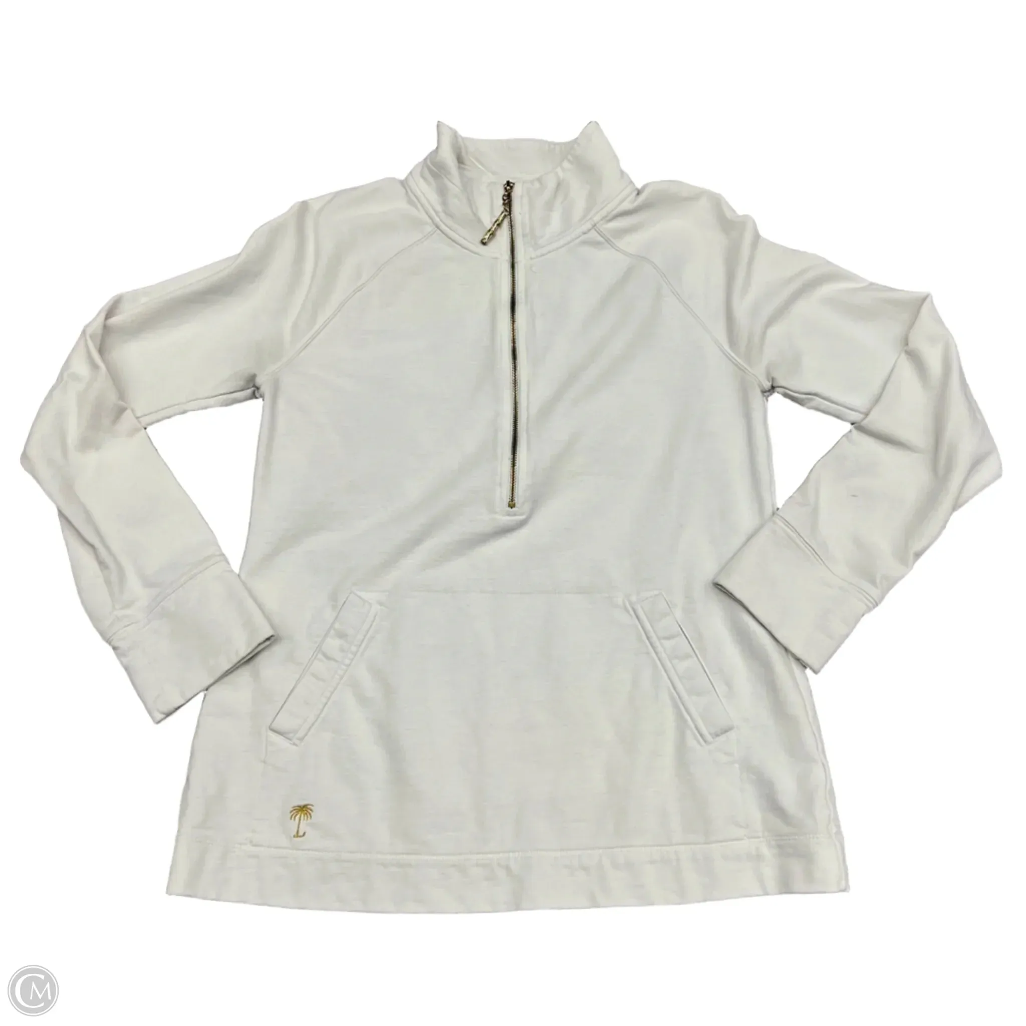 Sweatshirt Designer By Lilly Pulitzer In White, Size: S Outdoor Apparel Jewel tone