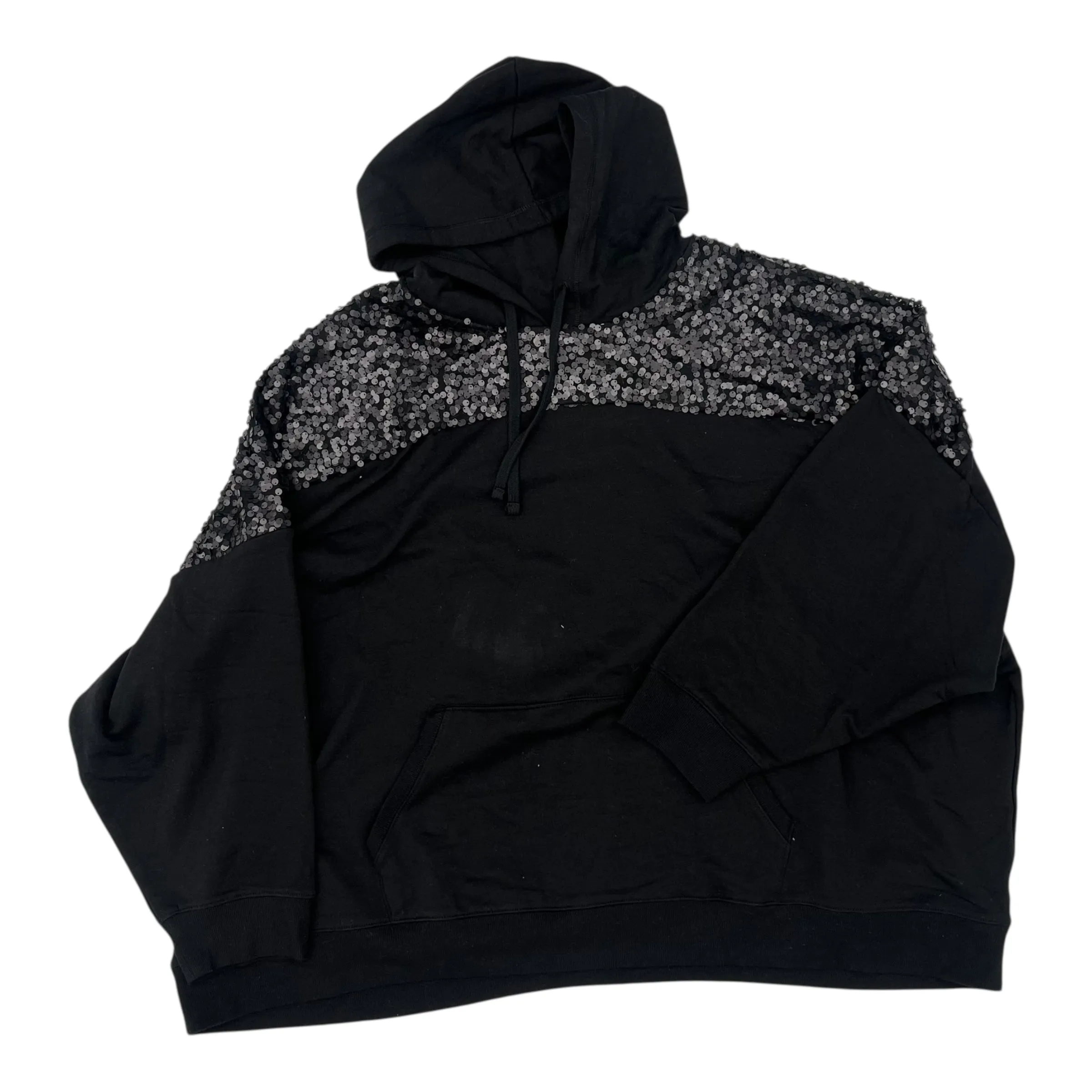 Sweatshirt Hoodie By Torrid In Black, Size:5 Virtual Mode