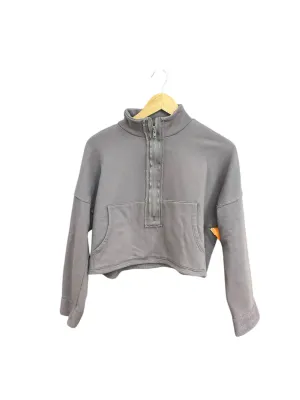 casual top Sweatshirt Collar By Cmc In Grey, Size: S