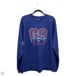4Way Stretch Sweatshirt Crewneck By Dottie Designs In Navy, Size: Xl