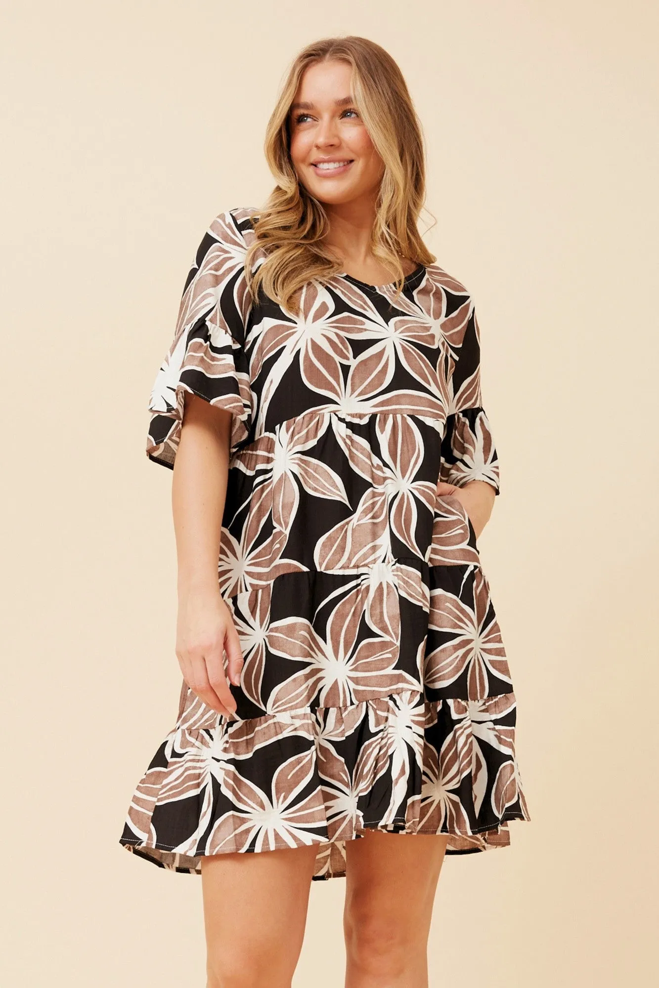 Wild Mood Club Mode GENETTE FLORAL PRINT DRESS