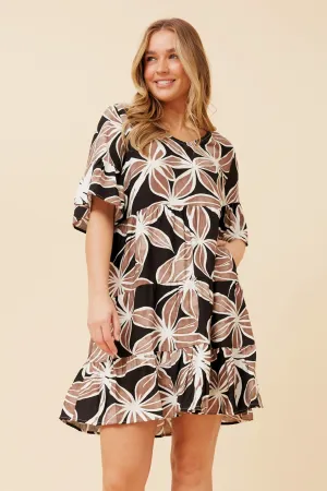 Soul Ease GENETTE FLORAL PRINT DRESS