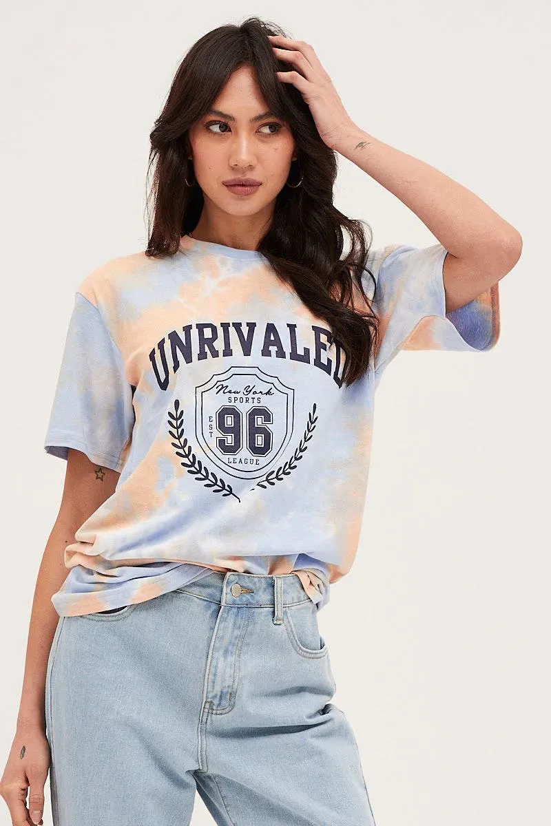 Multi Short Sleeve Graphic Tee Fade Resistant Coating