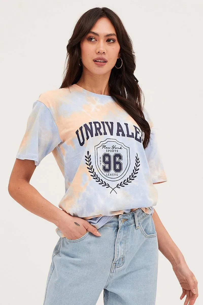 Multi Short Sleeve Graphic Tee Men's masculinity