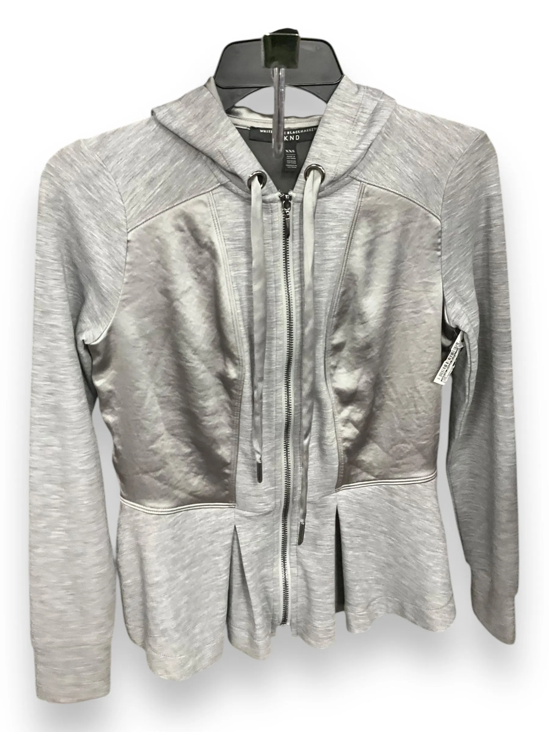 All-Weather Wear Strong Glow Sweatshirt Hoodie By White House Black Market In Grey, Size: Xxs