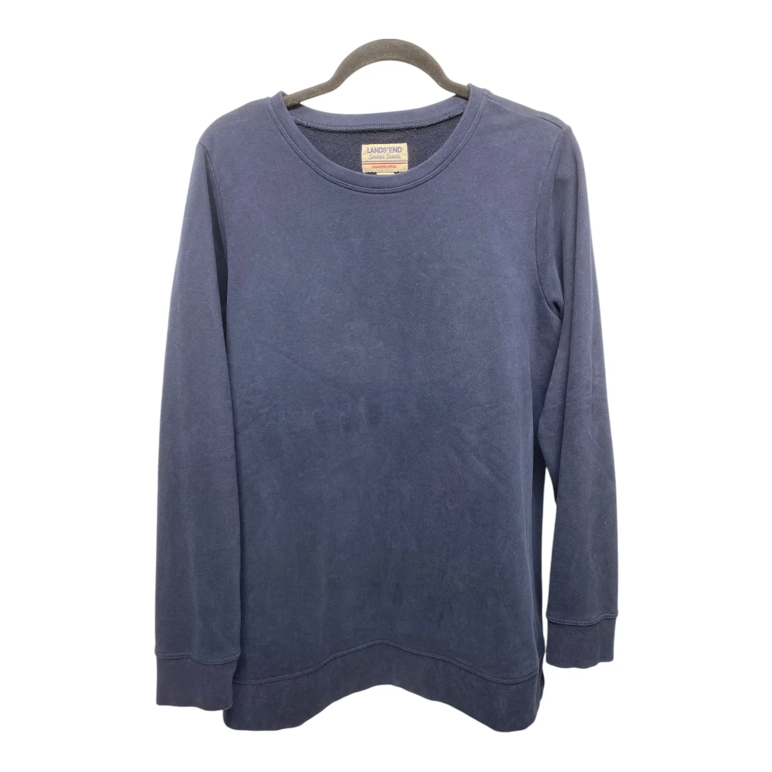 FlexibleCollarDesign Sweatshirt Crewneck By Lands End In Blue, Size: L