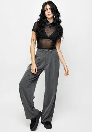 HERRINGBONE TAILORED TROUSER Low-rise style