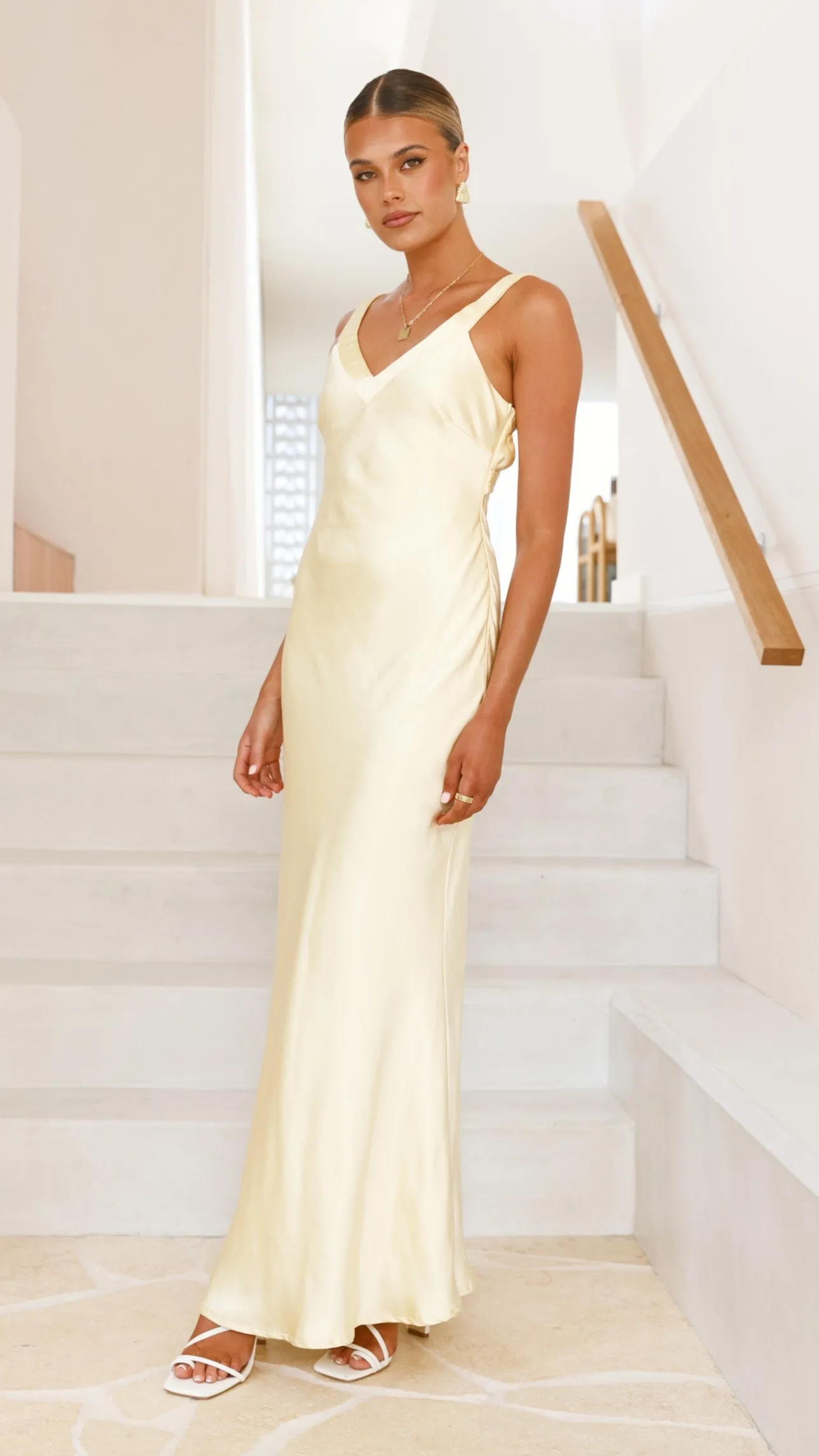 Vibrant floral maxi Andie Maxi Dress - Yellow