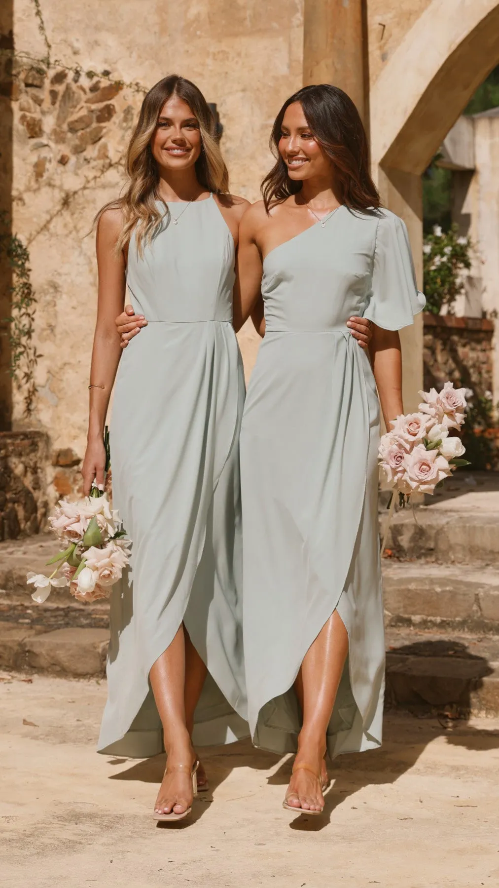 Genevieve Boat Neck Maxi Dress - Sage Comfortable day-to-night dress
