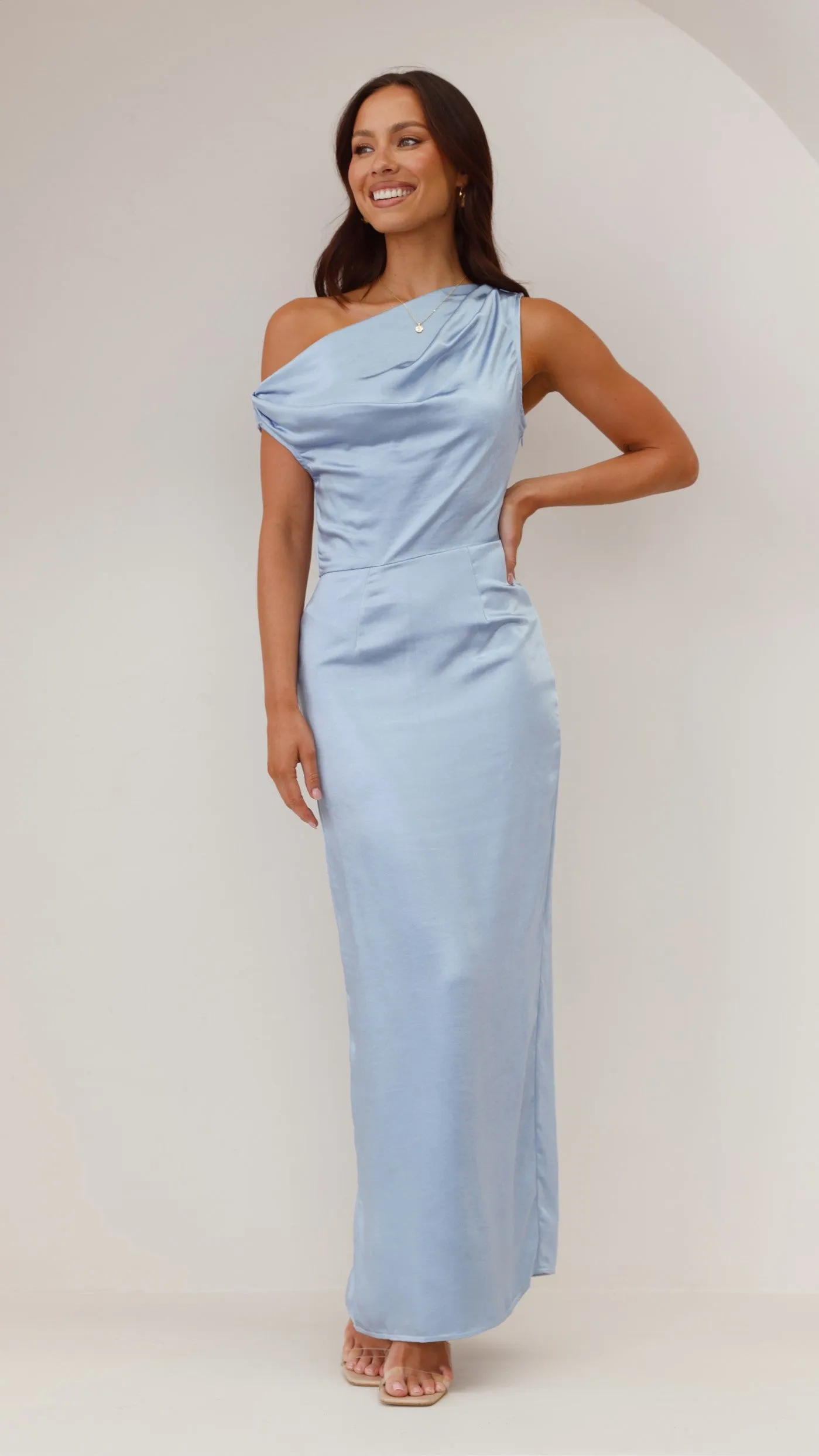 Harlowe Maxi Dress - Blue With its simple and clean design this dress makes a chic statement wherever you go