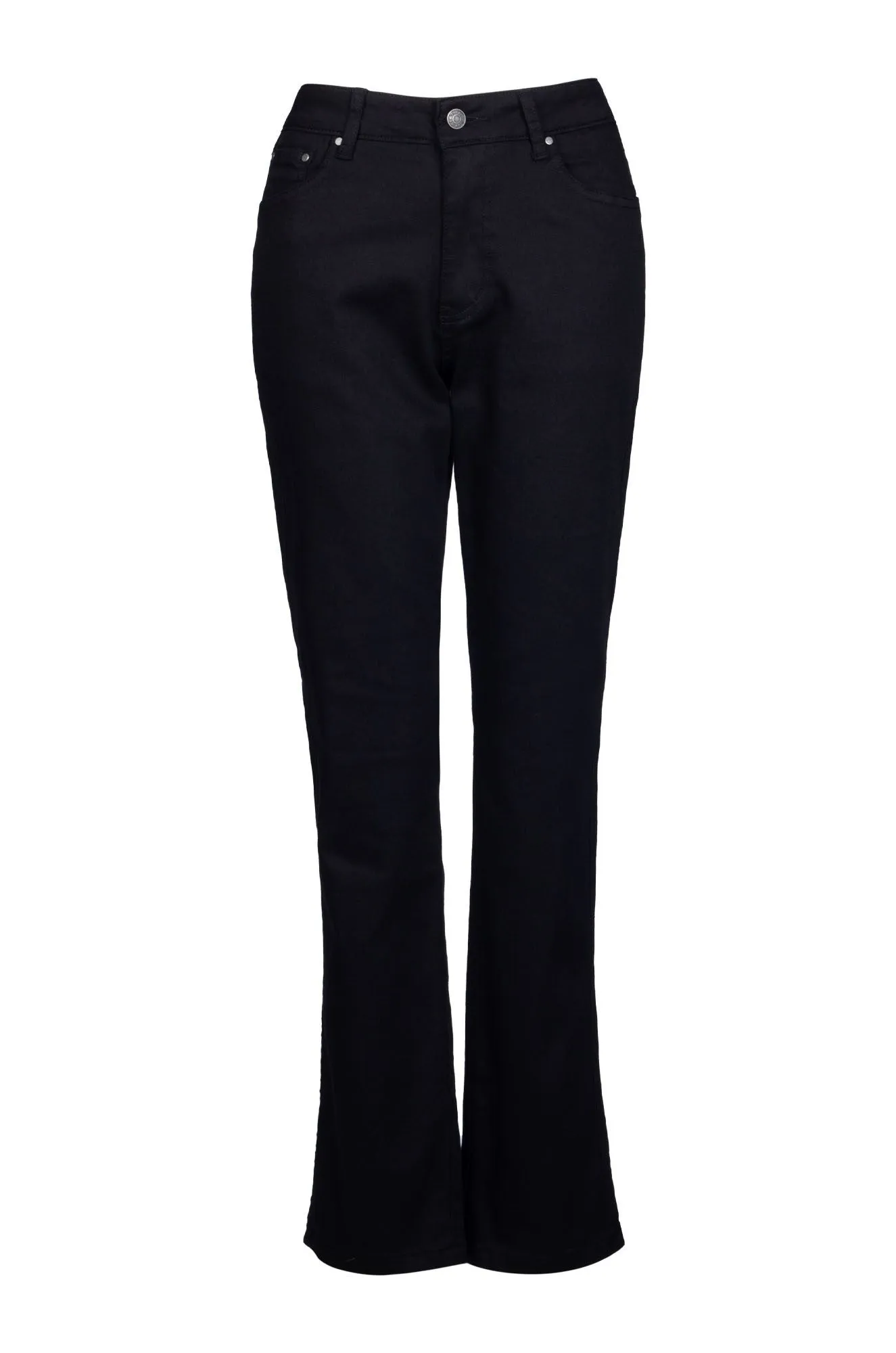 Regular Coloured Denim Jeans | Black | 6903B1 Festival Outfit Date Night Professional Wear