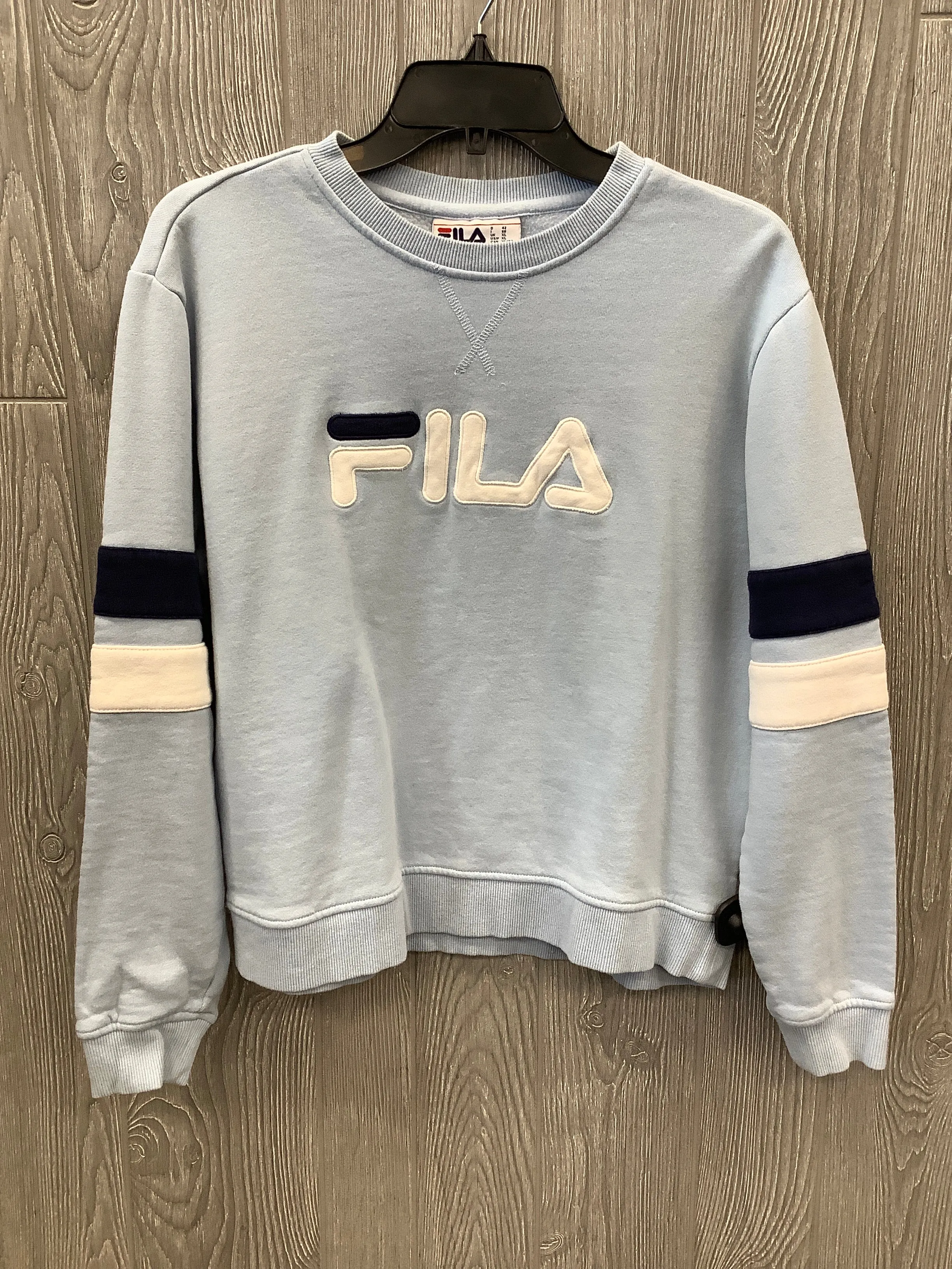 Athletic Sweatshirt Crewneck By Fila In Blue, Size: Xl Icon Glow