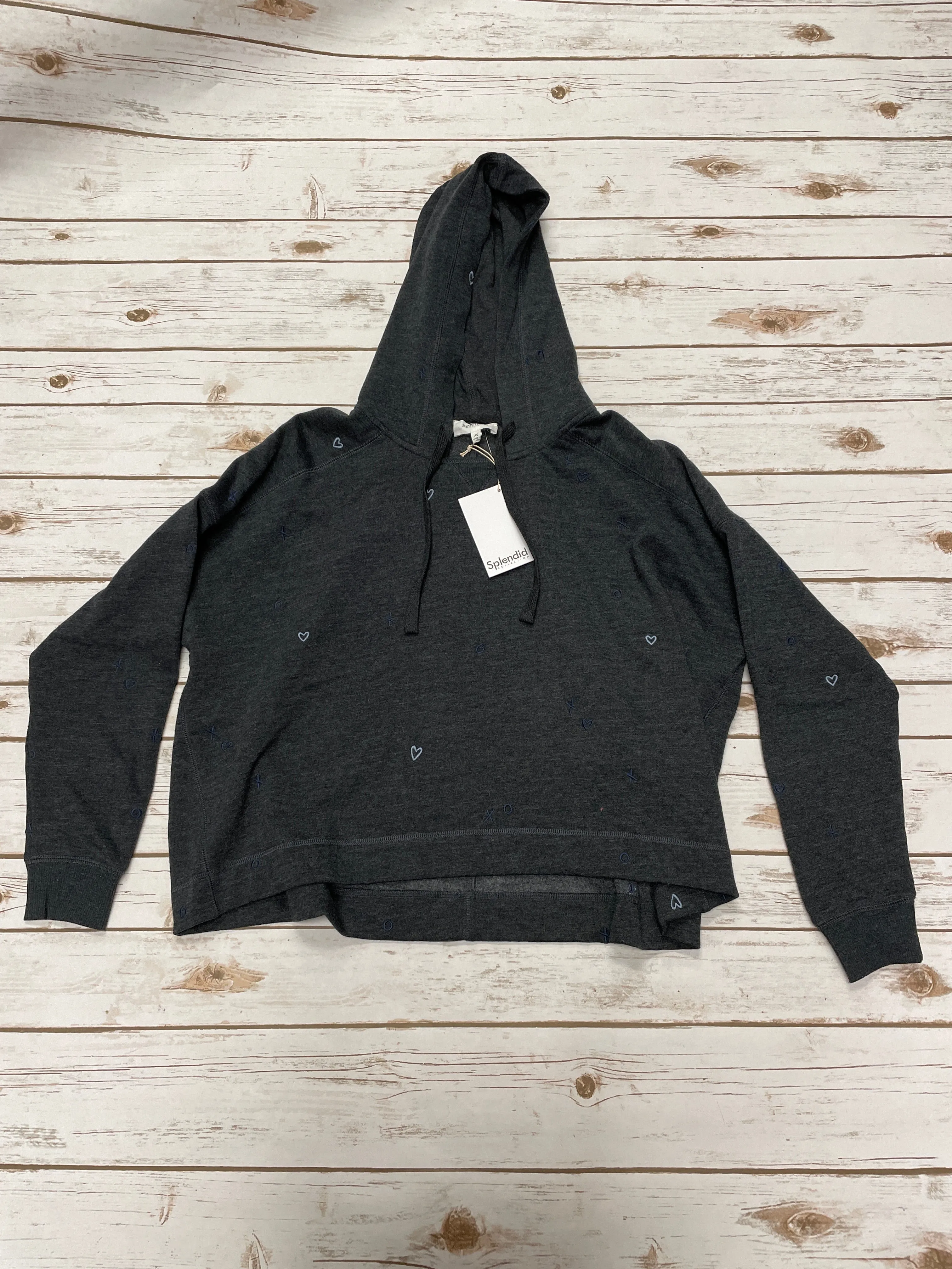 Sweatshirt Hoodie By Splendid In Black, Size: Xs Loose Thread QuickReleaseFastener