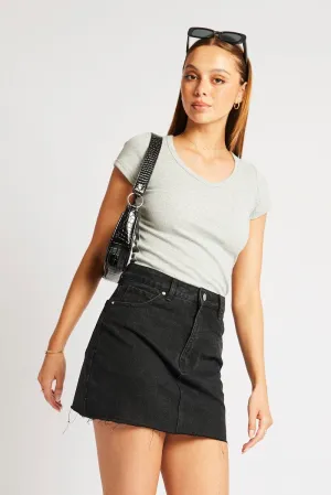 Repair Fit Calm Core Grey T Shirt Short Sleeve V Neck