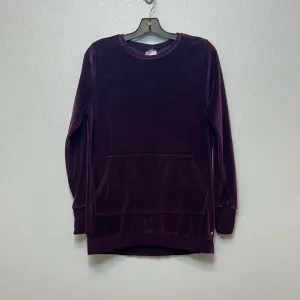 SustainableTextiles Cozy Pullover Sweatshirt Crewneck By Fabletics In Maroon, Size: S