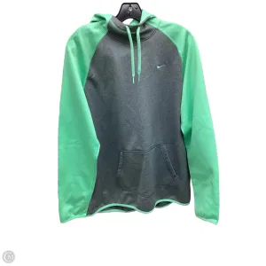 Sweatshirt Hoodie By Nike In Green & Grey, Size: Xl winter clothing Focus Mood