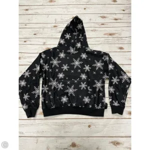 Summer Outerwear DoubleStitchedEdges Athletic Sweatshirt Hoodie By Fabletics In Black, Size: M