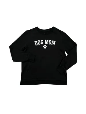 Athletic Sweatshirt Crewneck By POSITIVITEES In Black & White, Size: M Classic Look