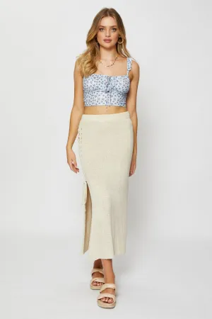 TearResistant Material Sun shield Print Crop Top