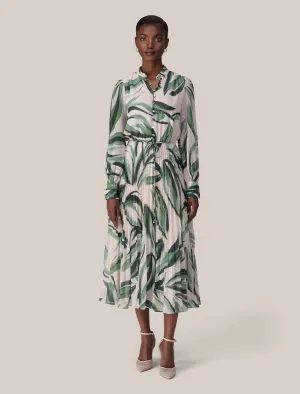 Annabel Button Through Midi Dress Market Day Music Hall