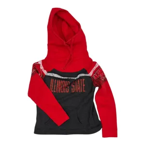 StainlessZippers Sweatshirt Hoodie By Clothes Mentor In Grey & Red, Size:M