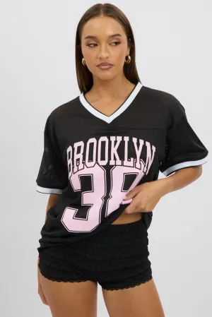 Minimal Comfort Style Black Sport Tee Short Sleeve