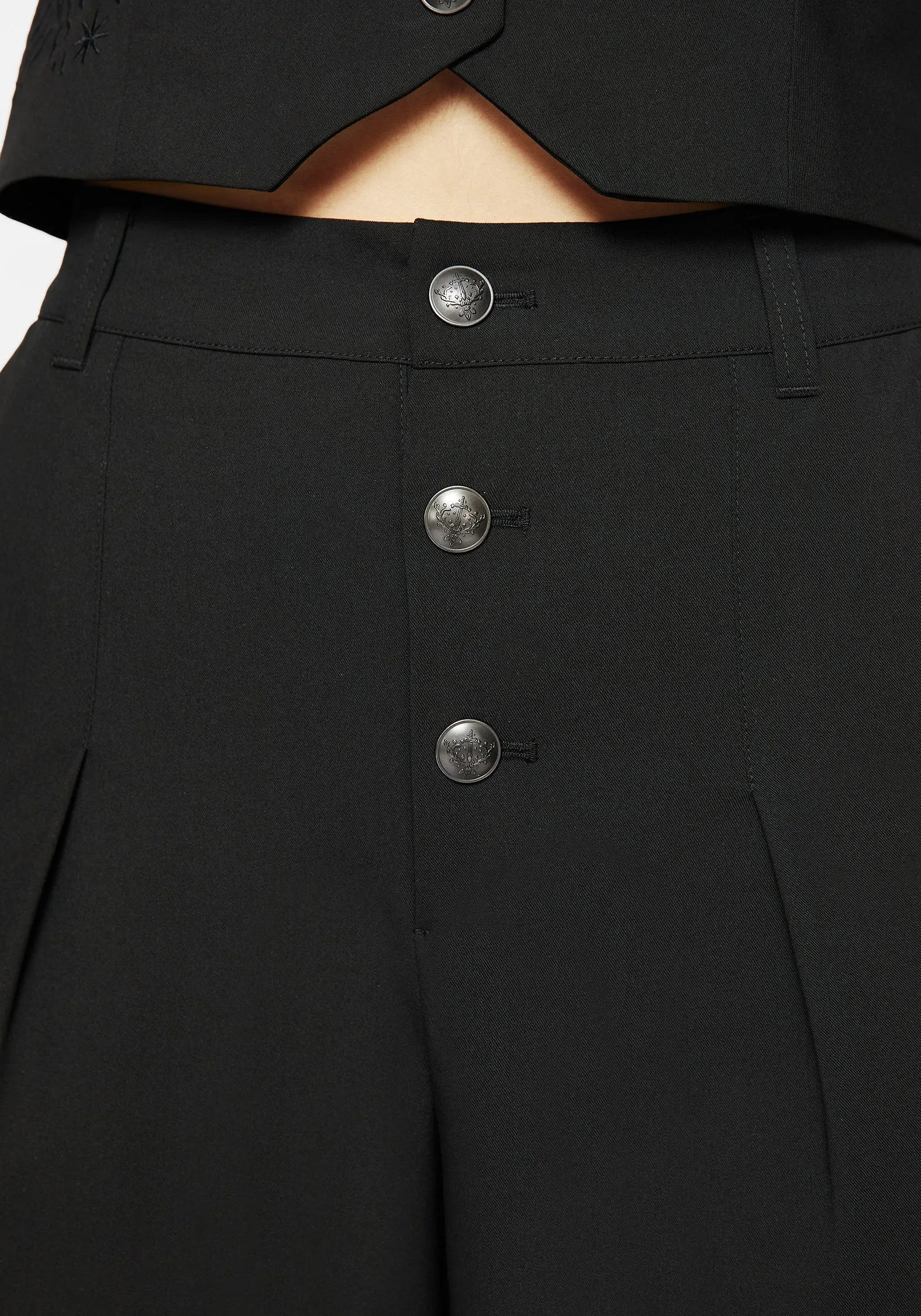 Moonbow Embroidered Tailored Trouser Casual Office RecyclablePackaging