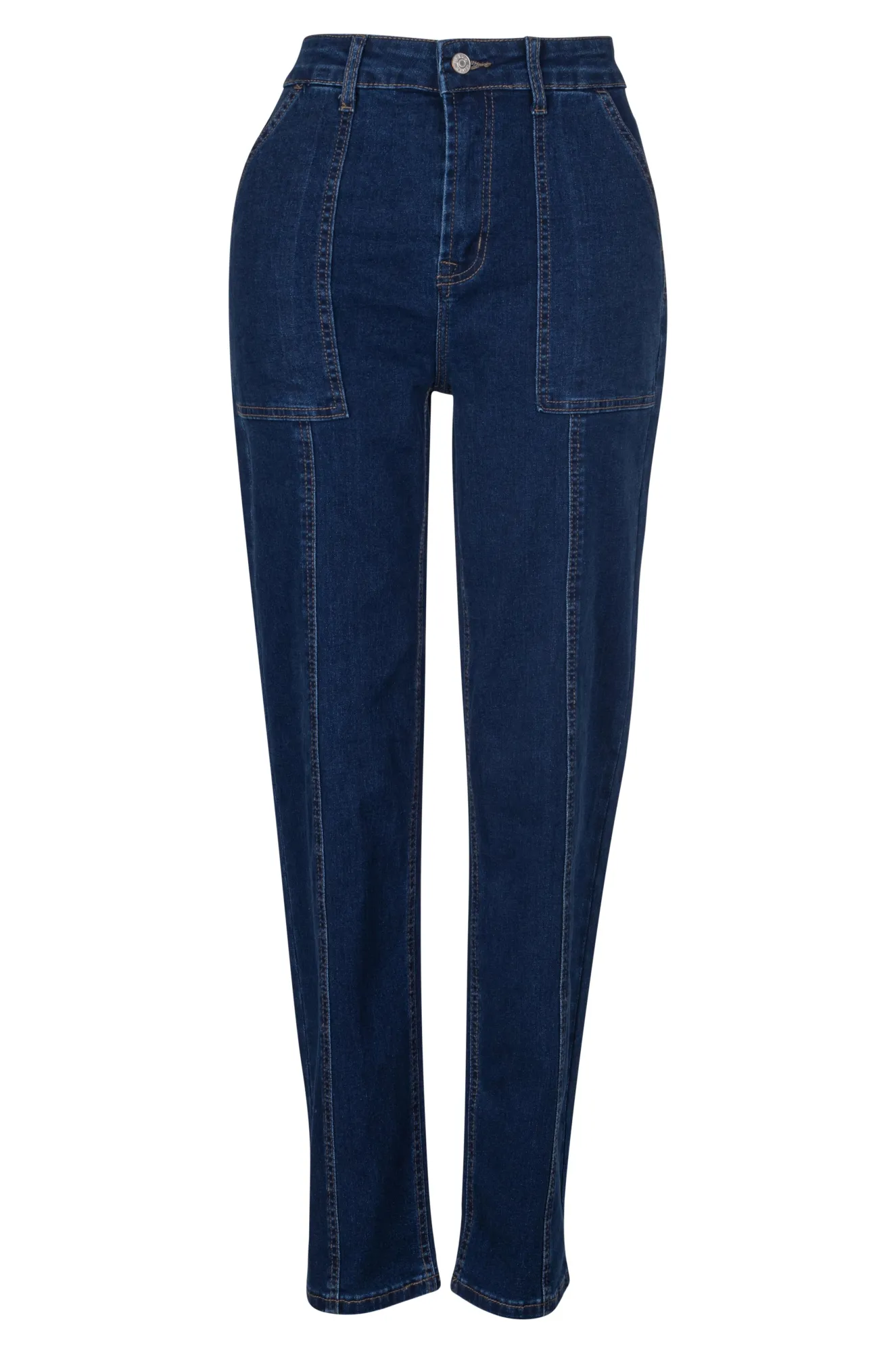 Work Ready Earthy Straight leg Wonder Denim Jeans | DARK INDIGO | 6623A1