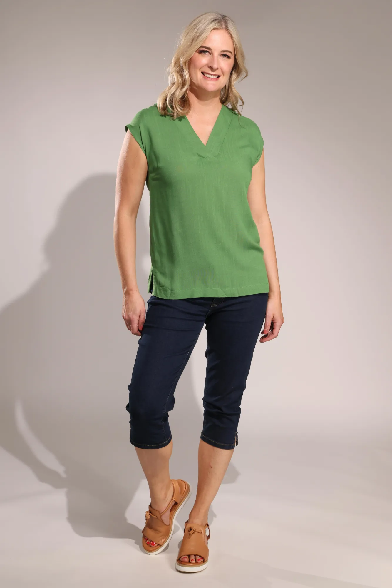 Layer Essential Twin Lakes Denim Mid Calf Jeans | Black | 6504A1