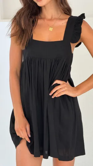 Vibrant Wear Josifine Mini Dress - Black