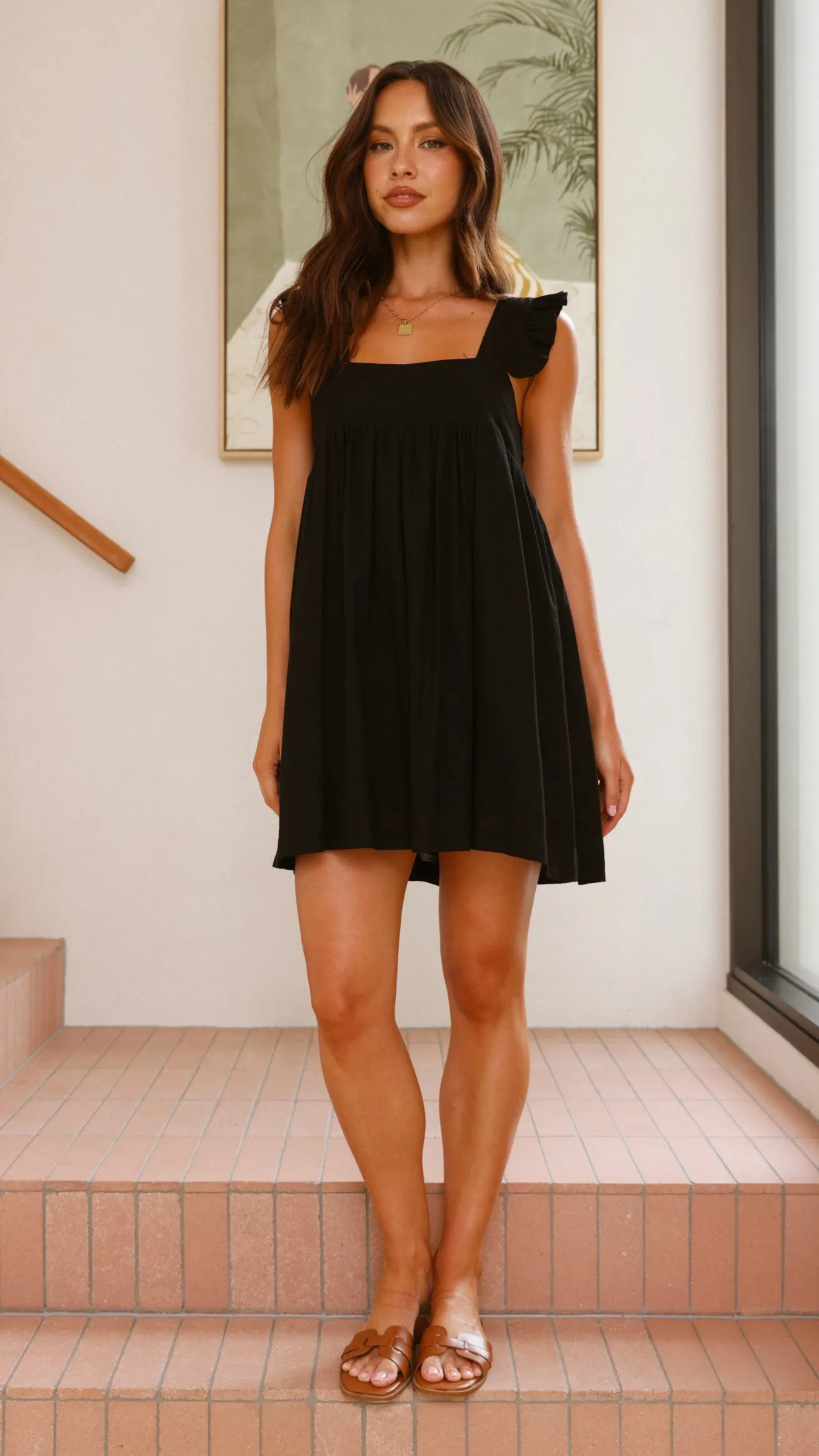 Josifine Mini Dress - Black Trendy Outfit Boho Look