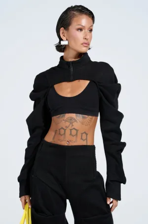 DONT MESS WITH ME CROP SWEATSHIRT product casual elegance factor Casual apparel