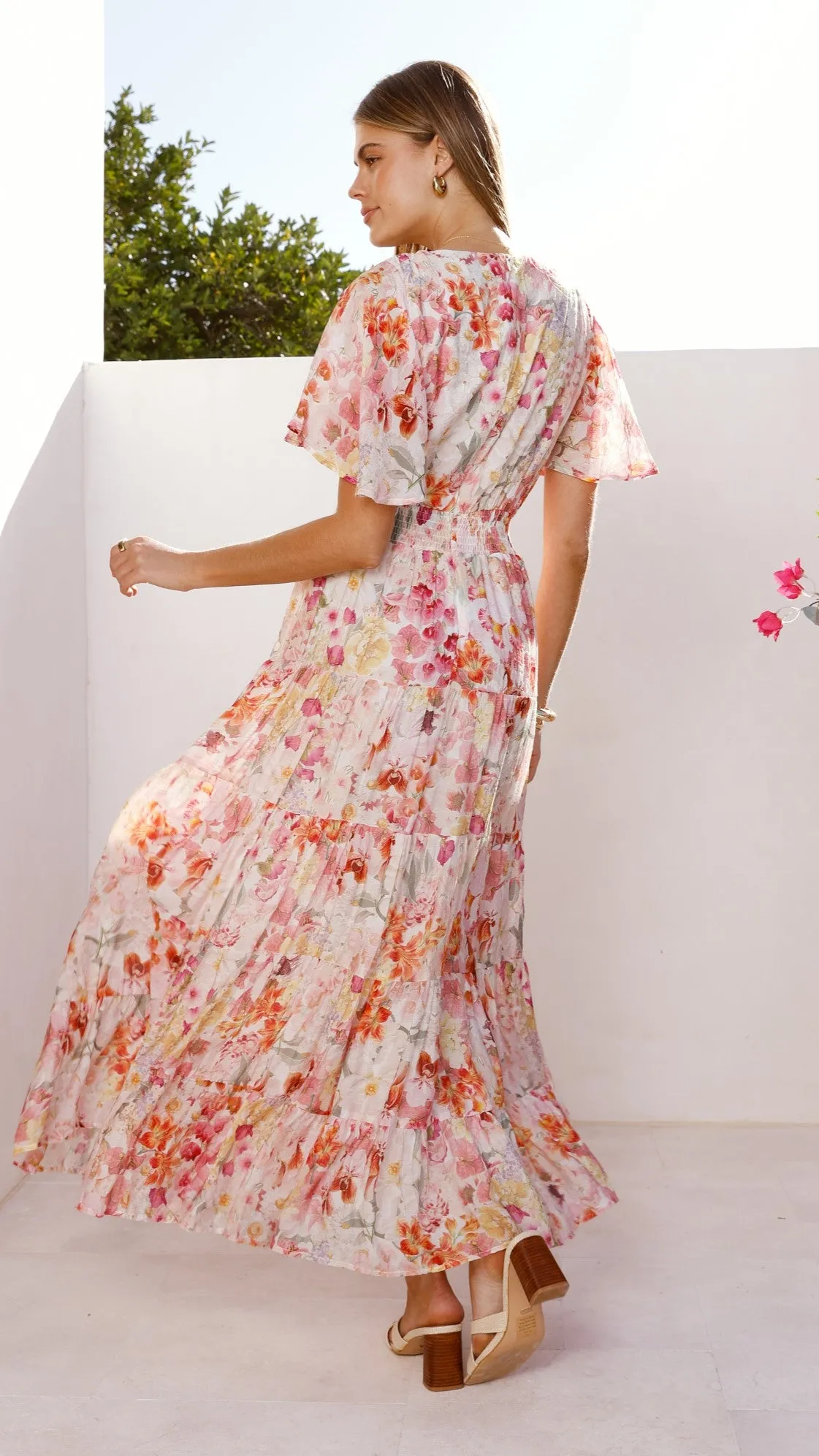 Jana Maxi Dress - Spring Floral Free Walk