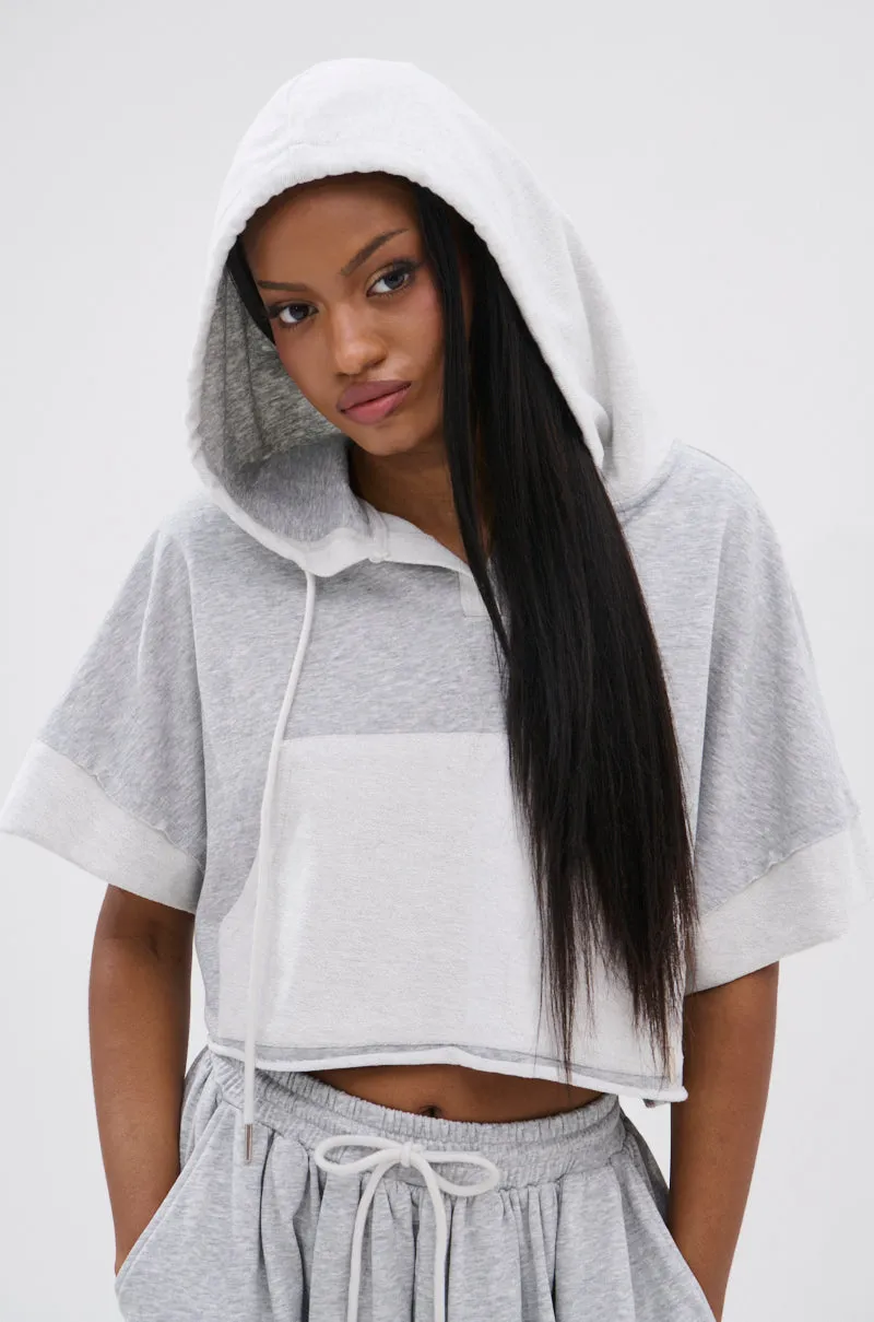 Cozy Coverage Cold-Weather Gear CRAZY FOR YOU SHORT SLEEVE SWEATSHIRT