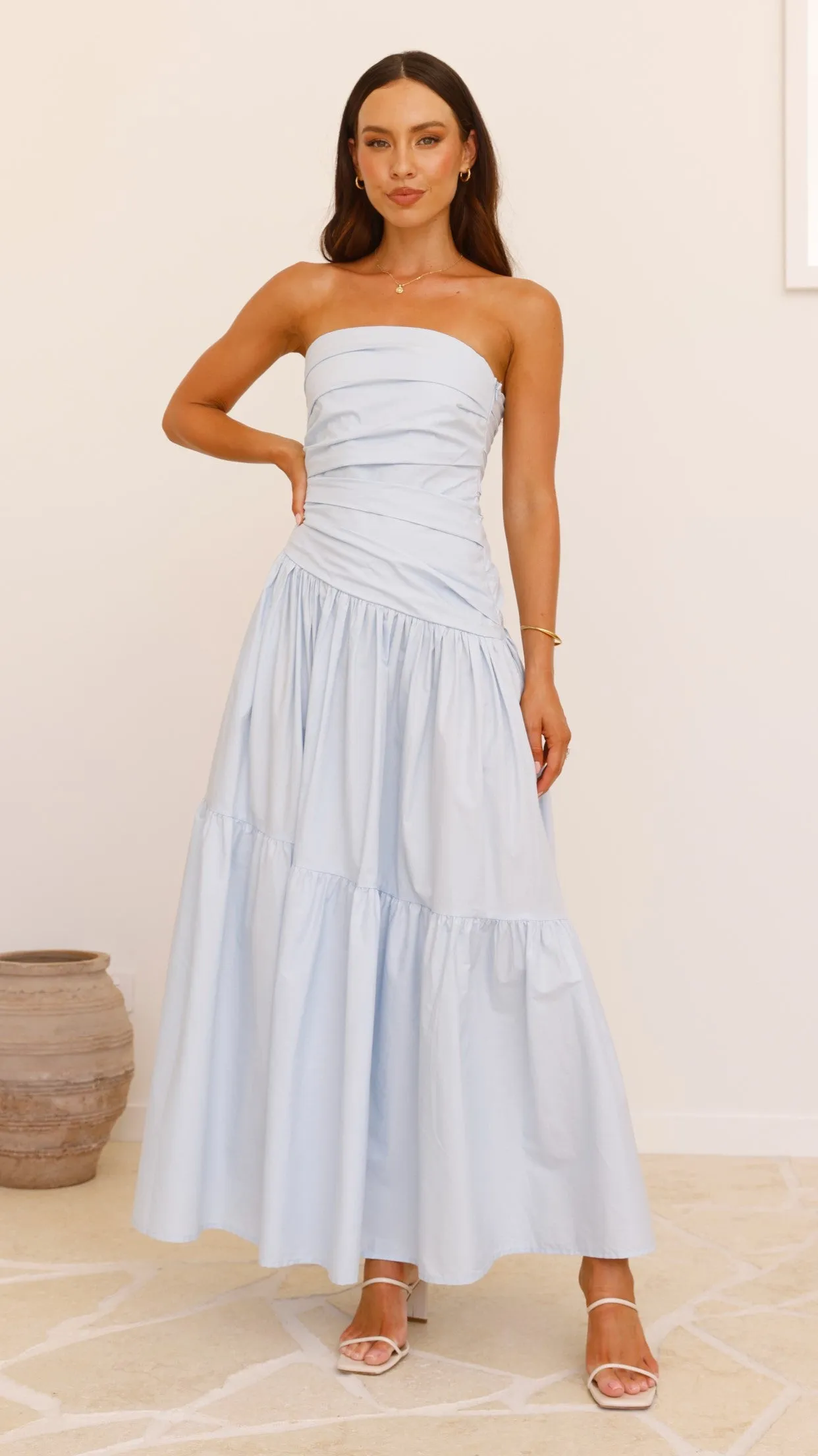 Lola Maxi Dress - Blue Glass Hall