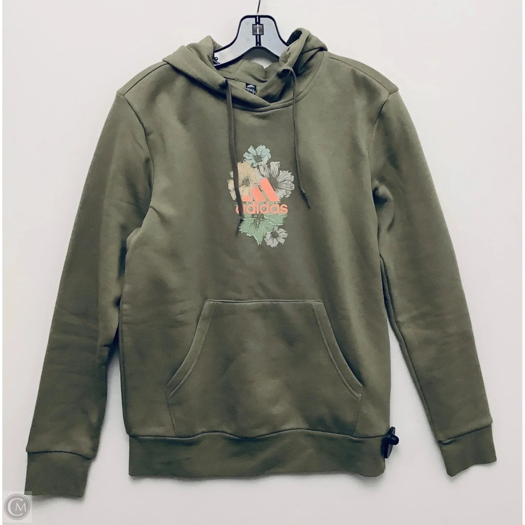 Ventilation Panels Outdoor Fashion Sweatshirt Hoodie By Adidas In Green, Size: S
