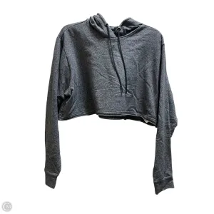 Morning Walk warm fleece Sweatshirt Hoodie By Adidas In Grey, Size: M