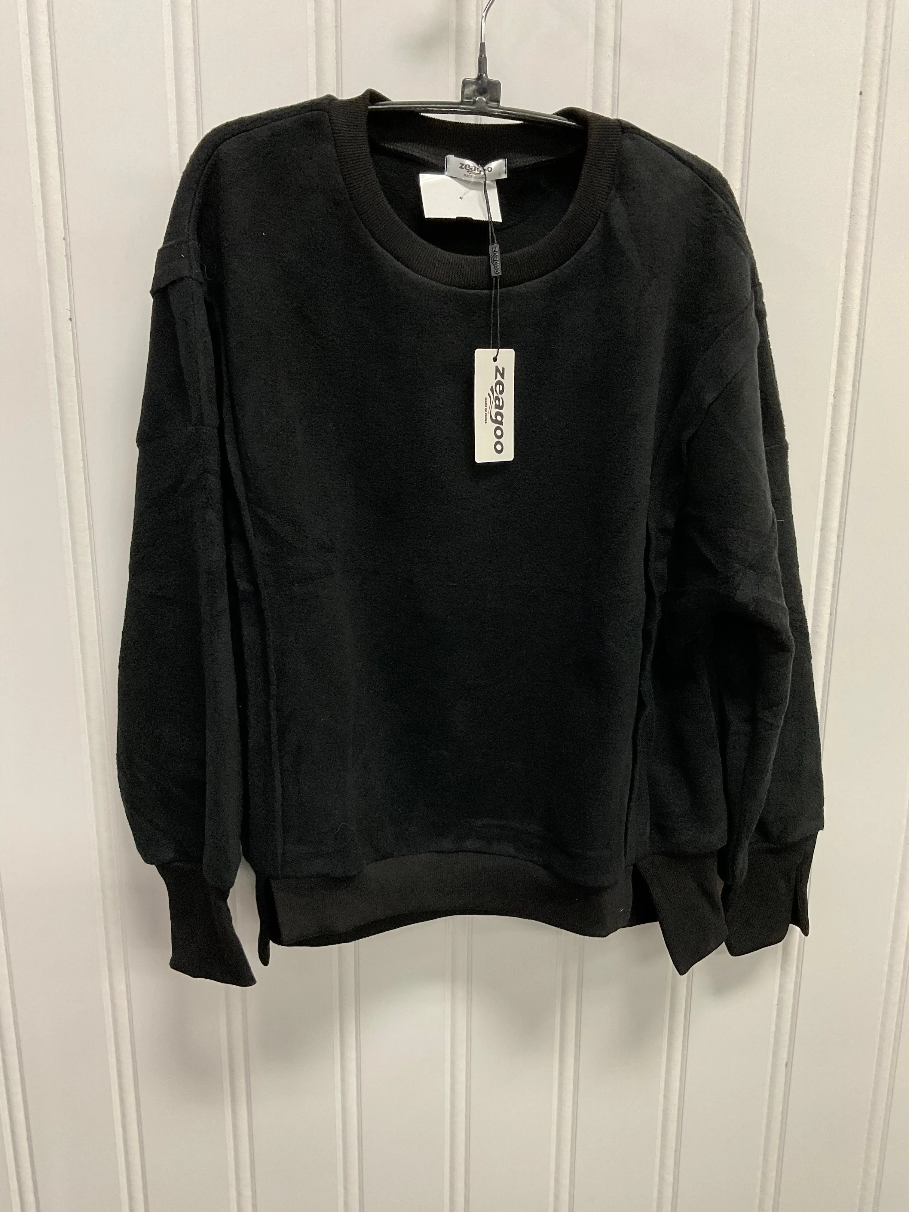 Sweatshirt Crewneck By Clothes Mentor In Black, Size: S Boss Vibe