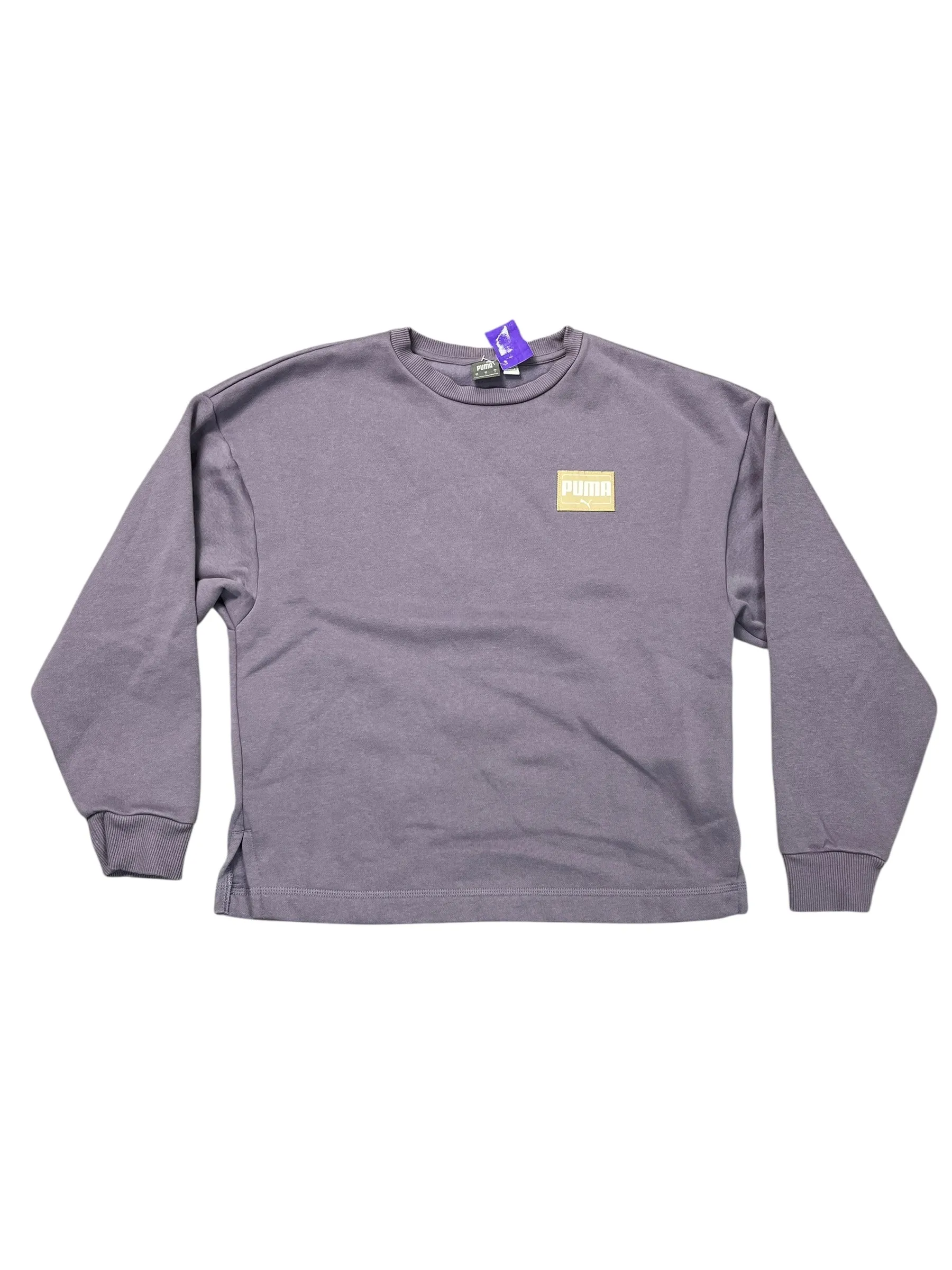 Sweatshirt Crewneck By Puma In Purple, Size:S Casual Shoes
