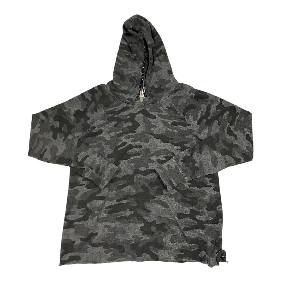 Virtual Mode Easy Go Sweatshirt Hoodie By Sundry In Camouflage Print, Size: Xs