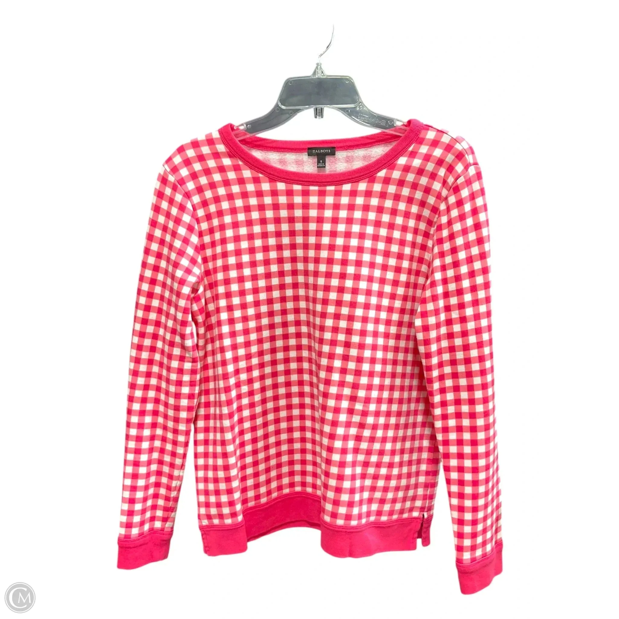 Athletic Sweatshirt Crewneck By Talbots In Pink & White, Size: S Fashion Design