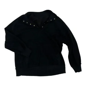 Sweatshirt Collar By Clothes Mentor In Black, Size:2X Luxury Touch Sharp Look