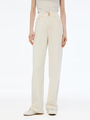 Denim Wide Leg Women High Waisted Straight Jeans Fit and Comfort