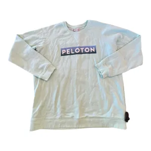 Relaxed Style Day Glow Athletic Sweatshirt Crewneck By peloton In Blue, Size:S