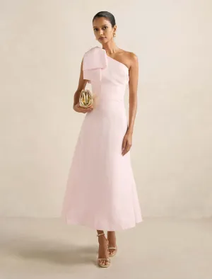 Sunday Stroll Spring Festival Danni Asym Petite Bow Midi Dress